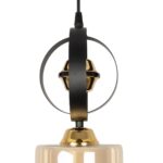 GLOBOSTAR® ZENIA 201-0134 Vintage Κρεμαστό Φωτιστικό Οροφής με Ντουί 1 x E27 AC 220-240V IP20 - Μαύρο - Μ16 x Π16 x Υ70cm - Image 8