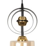 GLOBOSTAR® ZENIA 201-0134 Vintage Κρεμαστό Φωτιστικό Οροφής με Ντουί 1 x E27 AC 220-240V IP20 - Μαύρο - Μ16 x Π16 x Υ70cm - Image 9