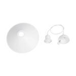 GLOBOSTAR® FERRO 203-0085 Μοντέρνο Κρεμαστό Φωτιστικό Οροφής με Ντουί 1 x E27 AC 220-240V IP20 - Λευκό - Μ30 x Π30 x Υ15cm - Image 11