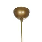 GLOBOSTAR® ZYKLUS 203-0103 Μοντέρνο Κρεμαστό Φωτιστικό Οροφής με Ντουί 1 x E27 AC 220-240V IP20 - Μπεζ & Καφέ - Μ36 x Π36 x Υ25cm - Image 10