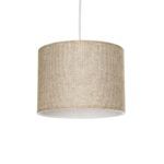 GLOBOSTAR® BLAZE 203-0107 Μοντέρνο Κρεμαστό Φωτιστικό Οροφής με Ντουί 1 x E27 AC 220-240V IP20 - Μπεζ - Μ22 x Π22 x Υ20cm