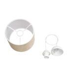 GLOBOSTAR® BLAZE 203-0107 Μοντέρνο Κρεμαστό Φωτιστικό Οροφής με Ντουί 1 x E27 AC 220-240V IP20 - Μπεζ - Μ22 x Π22 x Υ20cm - Image 11