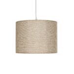 GLOBOSTAR® BLAZE 203-0107 Μοντέρνο Κρεμαστό Φωτιστικό Οροφής με Ντουί 1 x E27 AC 220-240V IP20 - Μπεζ - Μ22 x Π22 x Υ20cm - Image 5