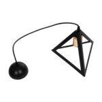 GLOBOSTAR® TRIANGLE 203-0161 Μοντέρνο Κρεμαστό Φωτιστικό Οροφής με Ντουί 1 x E27 AC 220-240V IP20 - Μάυρο & Χάλκινο - Μ24 x Π24 x Υ22cm - Image 10