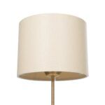 GLOBOSTAR® WIZ 203-0180 Μοντέρνο Επιτραπέζιο Φωτιστικό Πορτατίφ με Ντουί 1 x E27 AC 220-240V IP20 - Χρυσο & Μπεζ - Μ22 x Π22 x Υ36.5cm - Image 6