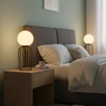 GLOBOSTAR® KAZAF 203-0295 Μοντέρνο Επιτραπέζιο Φωτιστικό Πορτατίφ με Ντουί 1 x E27 AC 220-240V IP20 - Μαύρο & Λευκό - Μ16 x Π16 x Υ40cm - Image 5