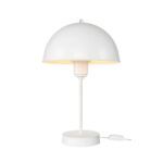 GLOBOSTAR® GAZETA 203-0301 Μοντέρνο Επιτραπέζιο Φωτιστικό Πορτατίφ με Ντουί 1 x E27 AC 220-240V IP20 - Λευκό  - Μ25 x Π25 x Υ39cm - Image 3