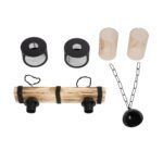 GLOBOSTAR® GLORA 201-0008 Vintage Κρεμαστό Φωτιστικό Οροφής με Ντουί 2 x E27 AC 220-240V IP20 - Μπεζ & Μαύρο - Μ38 x Π12 x Υ21cm - Image 10