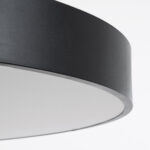 GLOBOSTAR® BURTON 61200-S Μοντέρνο Φωτιστικό Οροφής LED 67W 7370lm 120° AC 220-240V IP20 Ρυθμιζόμενο Λευκό CCT με Χειριστήριο από 2700K έως 6000K Dimmable - Lumileds SMD Chip - Μαύρο Ματ - Μ40 x Π40 x Υ8cm - 3 Χρόνια Εγγύηση - Image 7