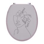 Κάλυμμα λεκάνης mdf με μεταλλικούς μεντεσέδες 37,5 χ46 cm Eurocasa