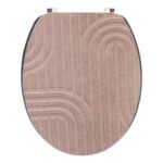 Κάλυμμα λεκάνης ξύλινο με μεταλλικούς μεντεσέδες 37,5 χ46 cm Eurocasa