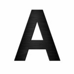 Γράμματα Κατοικίας Grekon Μαύρο 501 – Πινακίδα Εξώπορτας 7cm