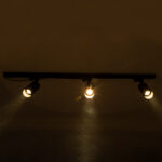 GLOBOSTAR® LEO 60355 Μοντέρνο Φωτιστικό Οροφής με Ντουί 3 x GU10 AC 220-240V IP20 - Μαύρο - Μ100 x Π6 x Υ20cm - Image 3