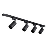 GLOBOSTAR® LEO 60356 Μοντέρνο Φωτιστικό Οροφής με Ντουί 4 x GU10 AC 220-240V IP20 - Μαύρο - Μ100 x Π6 x Υ20cm - Image 5