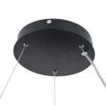 GLOBOSTAR® BURTON 61200 Μοντέρνο Κρεμαστό Φωτιστικό Οροφής LED 67W 7370lm 120° AC 220-240V IP20 Ρυθμιζόμενο Λευκό CCT με Χειριστήριο από 2700K έως 6000K Dimmable - Lumileds SMD Chip - Μαύρο Ματ - Μ40 x Π40 x Υ8cm - 3 Χρόνια Εγγύηση - Image 12