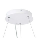 GLOBOSTAR® BURTON 61201 Μοντέρνο Κρεμαστό Φωτιστικό Οροφής LED 67W 7370lm 120° AC 220-240V IP20 Ρυθμιζόμενο Λευκό CCT με Χειριστήριο από 2700K έως 6000K Dimmable - Lumileds SMD Chip - Λευκό Ματ - Μ40 x Π40 x Υ8cm - 3 Χρόνια Εγγύηση - Image 12