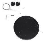 GLOBOSTAR® BURTON 61202 Μοντέρνο Κρεμαστό Φωτιστικό Οροφής LED 75W 8625lm 120° AC 220-240V IP20 Ρυθμιζόμενο Λευκό CCT με Χειριστήριο από 2700K έως 6000K Dimmable - Lumileds SMD Chip - Μαύρο Ματ - Μ60 x Π60 x Υ8cm - 3 Χρόνια Εγγύηση - Image 15