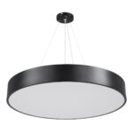 GLOBOSTAR® BURTON 61202 Μοντέρνο Κρεμαστό Φωτιστικό Οροφής LED 75W 8625lm 120° AC 220-240V IP20 Ρυθμιζόμενο Λευκό CCT με Χειριστήριο από 2700K έως 6000K Dimmable - Lumileds SMD Chip - Μαύρο Ματ - Μ60 x Π60 x Υ8cm - 3 Χρόνια Εγγύηση - Image 2