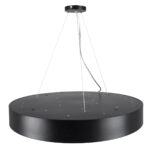 GLOBOSTAR® BURTON 61202 Μοντέρνο Κρεμαστό Φωτιστικό Οροφής LED 75W 8625lm 120° AC 220-240V IP20 Ρυθμιζόμενο Λευκό CCT με Χειριστήριο από 2700K έως 6000K Dimmable - Lumileds SMD Chip - Μαύρο Ματ - Μ60 x Π60 x Υ8cm - 3 Χρόνια Εγγύηση - Image 5