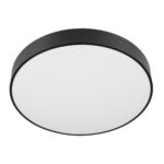 GLOBOSTAR® BURTON 61202-S Μοντέρνο Φωτιστικό Οροφής LED 75W 8625lm 120° AC 220-240V IP20 Ρυθμιζόμενο Λευκό CCT με Χειριστήριο από 2700K έως 6000K Dimmable - Lumileds SMD Chip - Μαύρο Ματ - Μ60 x Π60 x Υ8cm - 3 Χρόνια Εγγύηση - Image 4