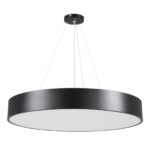 GLOBOSTAR® BURTON 61202-S Μοντέρνο Φωτιστικό Οροφής LED 75W 8625lm 120° AC 220-240V IP20 Ρυθμιζόμενο Λευκό CCT με Χειριστήριο από 2700K έως 6000K Dimmable - Lumileds SMD Chip - Μαύρο Ματ - Μ60 x Π60 x Υ8cm - 3 Χρόνια Εγγύηση - Image 9