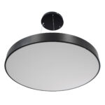 GLOBOSTAR® BURTON 61204 Μοντέρνο Κρεμαστό Φωτιστικό Οροφής LED 100W 11020lm 120° AC 220-240V IP20 Ρυθμιζόμενο Λευκό CCT με Χειριστήριο από 2700K έως 6000K Dimmable - Lumileds SMD Chip - Μαύρο Ματ - Μ80 x Π80 x Υ8cm - 3 Χρόνια Εγγύηση - Image 5