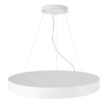 GLOBOSTAR® BURTON 61205 Μοντέρνο Κρεμαστό Φωτιστικό Οροφής LED 100W 11020lm 120° AC 220-240V IP20 Ρυθμιζόμενο Λευκό CCT με Χειριστήριο από 2700K έως 6000K Dimmable - Lumileds SMD Chip - Λευκό Ματ - Μ80 x Π80 x Υ8cm - 3 Χρόνια Εγγύηση - Image 4