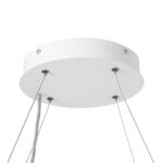 GLOBOSTAR® KAMALA 61207 Μοντέρνο Κρεμαστό Φωτιστικό Οροφής LED 67W 7370lm 120° AC 220-240V IP20 Ρυθμιζόμενο Λευκό CCT με Χειριστήριο από 2700K έως 6000K Dimmable - Lumileds SMD Chip - Λευκό Ματ - Μ40 x Π40 x Υ8cm - 3 Χρόνια Εγγύηση - Image 14