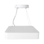 GLOBOSTAR® KAMALA 61207-S Μοντέρνο Φωτιστικό Οροφής LED 67W 7370lm 120° AC 220-240V IP20 Ρυθμιζόμενο Λευκό CCT με Χειριστήριο από 2700K έως 6000K Dimmable - Lumileds SMD Chip - Λευκό Ματ - Μ40 x Π40 x Υ8cm - 3 Χρόνια Εγγύηση - Image 12