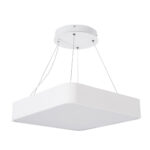 GLOBOSTAR® KAMALA 61207-S Μοντέρνο Φωτιστικό Οροφής LED 67W 7370lm 120° AC 220-240V IP20 Ρυθμιζόμενο Λευκό CCT με Χειριστήριο από 2700K έως 6000K Dimmable - Lumileds SMD Chip - Λευκό Ματ - Μ40 x Π40 x Υ8cm - 3 Χρόνια Εγγύηση - Image 9