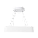 GLOBOSTAR® KAMALA 61207 Μοντέρνο Κρεμαστό Φωτιστικό Οροφής LED 67W 7370lm 120° AC 220-240V IP20 Ρυθμιζόμενο Λευκό CCT με Χειριστήριο από 2700K έως 6000K Dimmable - Lumileds SMD Chip - Λευκό Ματ - Μ40 x Π40 x Υ8cm - 3 Χρόνια Εγγύηση - Image 5