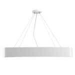 GLOBOSTAR® KAMALA 61209 Μοντέρνο Κρεμαστό Φωτιστικό Οροφής LED 75W 8625lm 120° AC 220-240V IP20 Ρυθμιζόμενο Λευκό CCT με Χειριστήριο από 2700K έως 6000K Dimmable - Lumileds SMD Chip - Λευκό Ματ - Μ60 x Π60 x Υ8cm - 3 Χρόνια Εγγύηση - Image 5