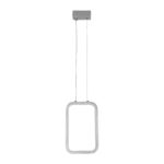 GLOBOSTAR® DEROBA 61300 Μοντέρνο Κρεμαστό Φωτιστικό Οροφής LED 12W 1320lm 360° AC 220-240V IP20 Ρυθμιζόμενο Λευκό CCT με On/Off 2700K/4500K/6000K - Lumileds SMD Chip - Νίκελ Βούρτσας - Μ16 x Π1.6 x Υ25.5cm - 3 Χρόνια Εγγύηση - Image 3