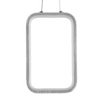 GLOBOSTAR® DEROBA 61300 Μοντέρνο Κρεμαστό Φωτιστικό Οροφής LED 12W 1320lm 360° AC 220-240V IP20 Ρυθμιζόμενο Λευκό CCT με On/Off 2700K/4500K/6000K - Lumileds SMD Chip - Νίκελ Βούρτσας - Μ16 x Π1.6 x Υ25.5cm - 3 Χρόνια Εγγύηση - Image 4