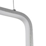 GLOBOSTAR® DEROBA 61300 Μοντέρνο Κρεμαστό Φωτιστικό Οροφής LED 12W 1320lm 360° AC 220-240V IP20 Ρυθμιζόμενο Λευκό CCT με On/Off 2700K/4500K/6000K - Lumileds SMD Chip - Νίκελ Βούρτσας - Μ16 x Π1.6 x Υ25.5cm - 3 Χρόνια Εγγύηση - Image 5