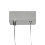 GLOBOSTAR® DEROBA 61300 Μοντέρνο Κρεμαστό Φωτιστικό Οροφής LED 12W 1320lm 360° AC 220-240V IP20 Ρυθμιζόμενο Λευκό CCT με On/Off 2700K/4500K/6000K - Lumileds SMD Chip - Νίκελ Βούρτσας - Μ16 x Π1.6 x Υ25.5cm - 3 Χρόνια Εγγύηση - Image 6