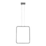 GLOBOSTAR® NEROBA 61304 Μοντέρνο Κρεμαστό Φωτιστικό Οροφής LED 18W 1980lm 360° AC 220-240V IP20 Ρυθμιζόμενο Λευκό CCT με On/Off 2700K/4500K/6000K - Lumileds SMD Chip - Νίκελ Βούρτσας - Μ29 x Π2 x Υ36cm - 3 Χρόνια Εγγύηση - Image 3