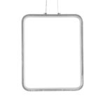 GLOBOSTAR® NEROBA 61304 Μοντέρνο Κρεμαστό Φωτιστικό Οροφής LED 18W 1980lm 360° AC 220-240V IP20 Ρυθμιζόμενο Λευκό CCT με On/Off 2700K/4500K/6000K - Lumileds SMD Chip - Νίκελ Βούρτσας - Μ29 x Π2 x Υ36cm - 3 Χρόνια Εγγύηση - Image 4