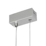 GLOBOSTAR® NEROBA 61304 Μοντέρνο Κρεμαστό Φωτιστικό Οροφής LED 18W 1980lm 360° AC 220-240V IP20 Ρυθμιζόμενο Λευκό CCT με On/Off 2700K/4500K/6000K - Lumileds SMD Chip - Νίκελ Βούρτσας - Μ29 x Π2 x Υ36cm - 3 Χρόνια Εγγύηση - Image 6