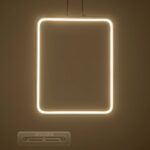 GLOBOSTAR® NEROBA 61304 Μοντέρνο Κρεμαστό Φωτιστικό Οροφής LED 18W 1980lm 360° AC 220-240V IP20 Ρυθμιζόμενο Λευκό CCT με On/Off 2700K/4500K/6000K - Lumileds SMD Chip - Νίκελ Βούρτσας - Μ29 x Π2 x Υ36cm - 3 Χρόνια Εγγύηση - Image 8