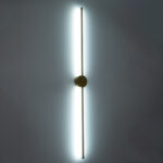 GLOBOSTAR® DIADEM 61334 Μοντέρνο Φωτιστικό Τοίχου - Απλίκα LED 18W 2160lm 120° AC 220-240V IP20 Ρυθμιζόμενο Λευκό CCT με On/Off 2700K/4500K/6000K - Lumileds SMD Chip - Χρυσό Βούρτσας - Μ10 x Π4 x Υ120cm - 3 Χρόνια Εγγύηση - Image 11