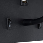 GLOBOSTAR® IBIS 61367 Μοντέρνο Φωτιστικό Τοίχου - Απλίκα Ξενοδοχείου Reading Light με Φορτιστή USB 3A LED 10W 1100lm 36° & 360° AC 220-240V IP20 Φυσικό Λευκό 4500K - Bridgelux COB Chip & TÜV SÜD Driver - Μαύρο Ματ - Μ10 x Π6.1 x Υ18cm - 3 Χρόνια Εγγύηση - Image 7