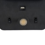 GLOBOSTAR® IBIS 61367 Μοντέρνο Φωτιστικό Τοίχου - Απλίκα Ξενοδοχείου Reading Light με Φορτιστή USB 3A LED 10W 1100lm 36° & 360° AC 220-240V IP20 Φυσικό Λευκό 4500K - Bridgelux COB Chip & TÜV SÜD Driver - Μαύρο Ματ - Μ10 x Π6.1 x Υ18cm - 3 Χρόνια Εγγύηση - Image 9