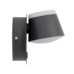 GLOBOSTAR® REGENCY 61375 Μοντέρνο Φωτιστικό Τοίχου - Απλίκα Ξενοδοχείου Reading Light με Φορτιστή USB 3A LED 8W 920lm 120° AC 220-240V IP20 Φυσικό Λευκό 4500K - Bridgelux SMD Chip & TÜV SÜD Driver - Γκρι Ανθρακί Ματ - Μ12 x Π12 x Υ13cm - 3 Χρόνια Εγγύηση - Image 4