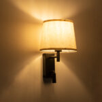 GLOBOSTAR® ROULETTE-R 61381 Μοντέρνο Φωτιστικό Τοίχου - Απλίκα Ξενοδοχείου Reading Light με Φορτιστή USB 3A & Ντουί 1 x E27 LED 3W 360lm 36° & 360° AC 220-240V IP20 Φυσικό Λευκό 4500K - Bridgelux COB Chip & TÜV SÜD Driver - Καφέ & Μπεζ - Μ22 x Π23.5 x Υ37cm - Σετ 2 Τεμαχίων - 3 Χρόνια Εγγύηση - Image 12