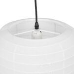 GLOBOSTAR® ROMINA 62000 Μοντέρνο Κρεμαστό Φωτιστικό Οροφής με Ντουί 1 x E27 AC 220-240V IP20 - Λευκό - Μ30 x Π30 x Υ35cm - Image 7