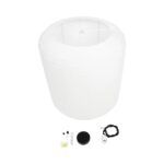 GLOBOSTAR® ROMINA 62001 Μοντέρνο Κρεμαστό Φωτιστικό Οροφής με Ντουί 1 x E27 AC 220-240V IP20 - Λευκό - Μ60 x Π60 x Υ65cm - Image 10