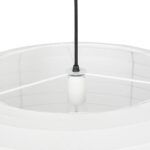 GLOBOSTAR® ROMINA 62001 Μοντέρνο Κρεμαστό Φωτιστικό Οροφής με Ντουί 1 x E27 AC 220-240V IP20 - Λευκό - Μ60 x Π60 x Υ65cm - Image 7