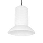 GLOBOSTAR® ROMINA 62002 Μοντέρνο Κρεμαστό Φωτιστικό Οροφής με Ντουί 1 x E27 AC 220-240V IP20 - Λευκό - Μ40 x Π40 x Υ28cm