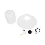 GLOBOSTAR® ROMINA 62003 Μοντέρνο Κρεμαστό Φωτιστικό Οροφής με Ντουί 1 x E27 AC 220-240V IP20 - Λευκό - Μ60 x Π60 x Υ48cm - Image 10